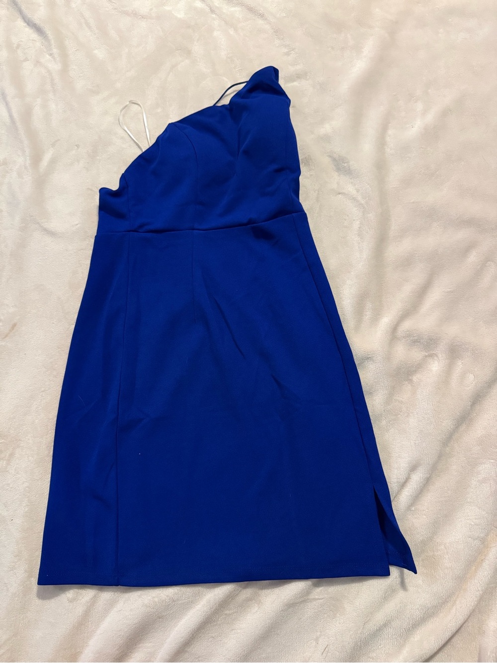 Hello Molly One-Shoulder Royal Blue Dress